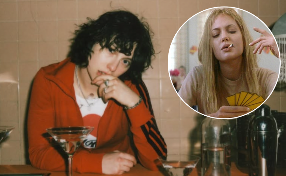King Princess alongside Angelina Jolie as Lisa in Girl Interrupted film still comparison
