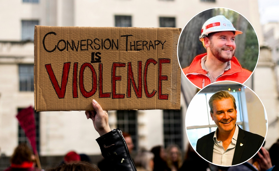 Police Minister Felix Ellis and Liberal backbencher Michael Ferguson will vote "no" on Tasmania's bill to ban conversion practices, but do they understand it? Source: Karollyne Videira Hubert via Unsplash/ MP pictures via Facebook