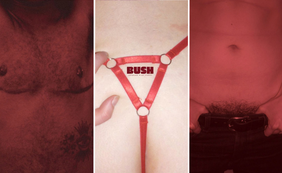 BUSH sex-positive party poster